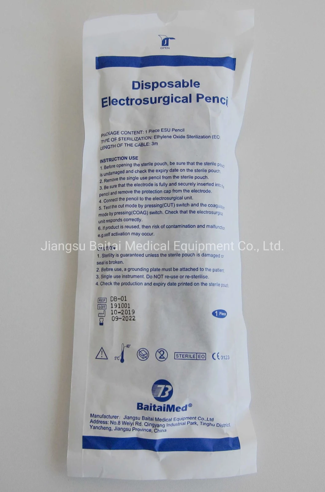 Disposable Electrosurgical Pencil, DB-01